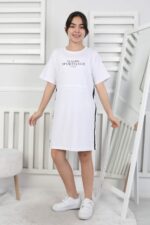 KOMPAK GARSON ELBİSE - BEYAZ