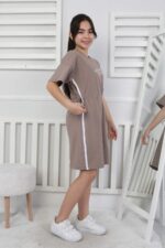 KOMPAK GARSON ELBİSE - KAHVE KOMPAK GARSON ELBİSE - KAHVE