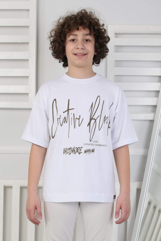 KOMPAK GARSON TSHIRT - BEYAZ