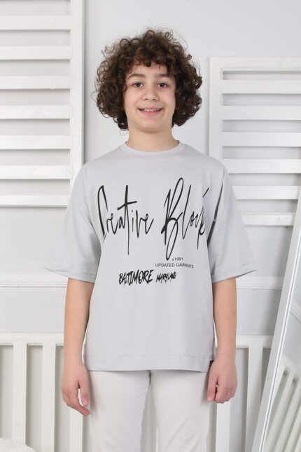 KOMPAK GARSON TSHIRT - FÜME