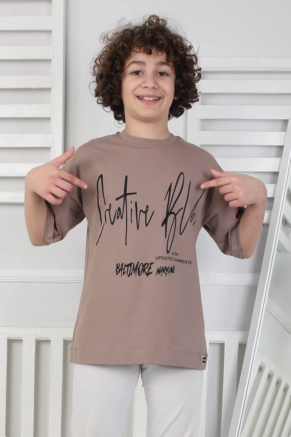 KOMPAK GARSON TSHIRT - KAHVE KOMPAK GARSON TSHIRT - KAHVE