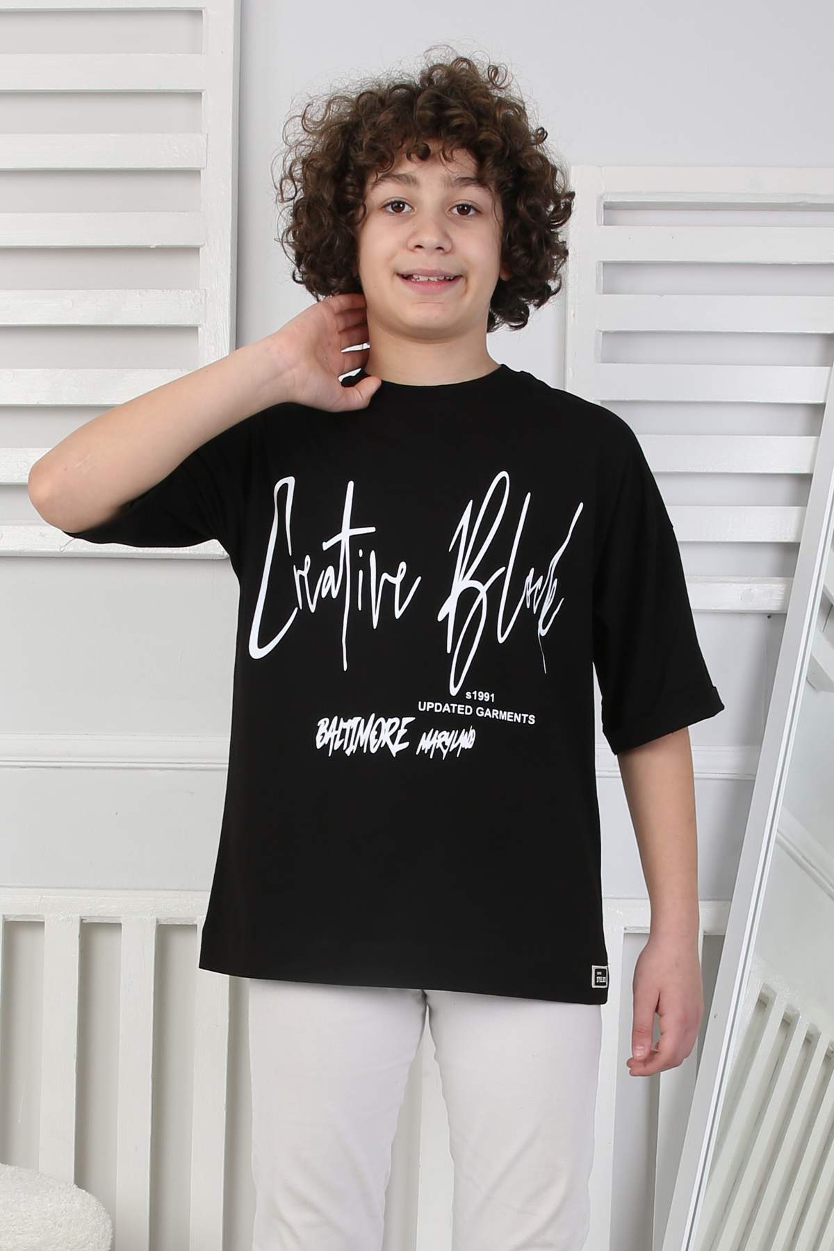 KOMPAK GARSON TSHIRT – SİYAH
