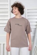 KOMPAK GARSON TSHIRT - KAHVE