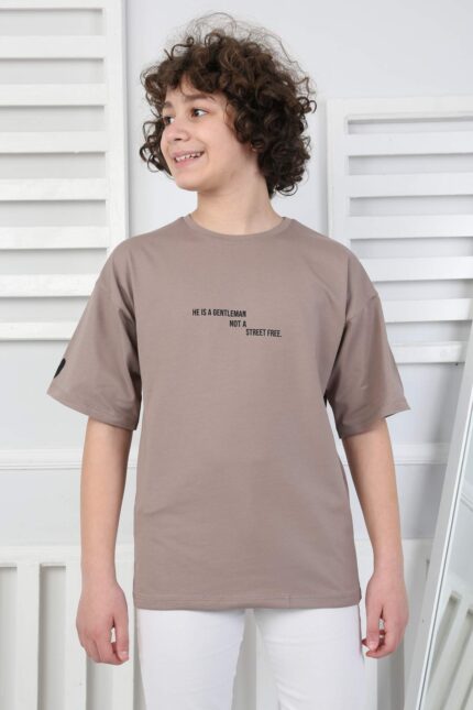 KOMPAK GARSON TSHIRT - KAHVE