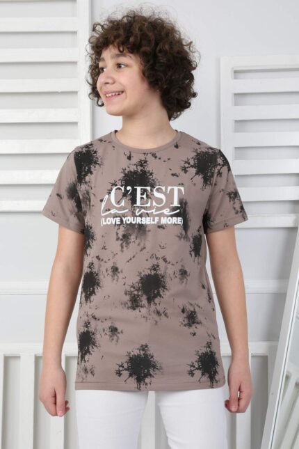 KOMPAK TSHIRT GARSON - KAHVE