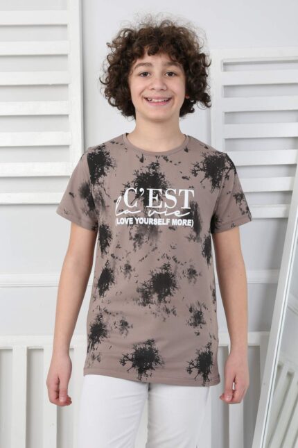 KOMPAK TSHIRT GARSON - KAHVE