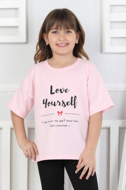 ORTA KOMPAK TSHIRT - TOZ PEMBE