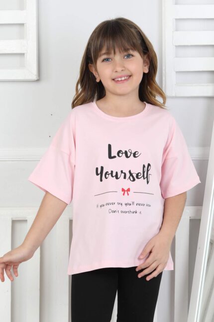 ORTA KOMPAK TSHIRT - TOZ PEMBE