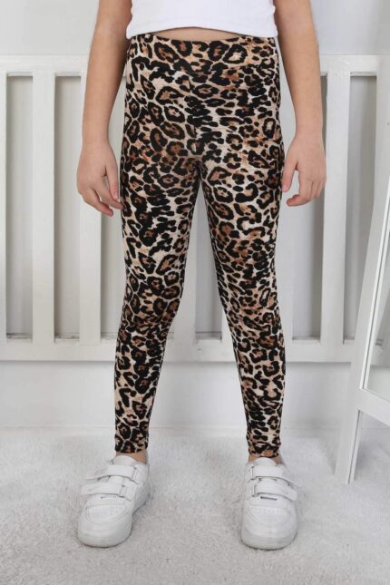 ORTA LEOPAR DESENLİ TAYT  - LEOPAR