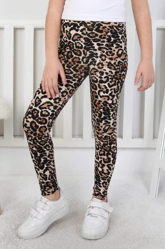 ORTA LEOPAR DESENLİ TAYT  - LEOPAR