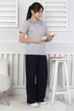 ORTA  OKUL KK DANTEL YAKA - GRİ