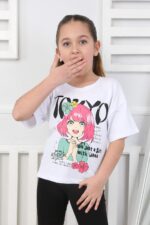 ORTA OVERSIZE ANIME TSHIRT - BEYAZ