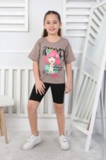 ORTA OVERSIZE ANIME TSHIRT - KAHVE