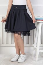 YAĞMUR KİDS ETEK DANTELLİ 5 SERİ 8-16 YAŞ - LACİVERT