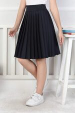 YAĞMUR KİDS ETEK PİLELİ 5 SERİ 8-16 - LACİVERT