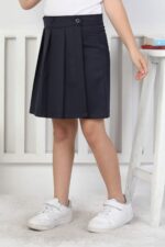 YAĞMUR KİDS ŞORT ETEK PİLE 5 SERİ 11-15 YAŞ - LACİVERT
