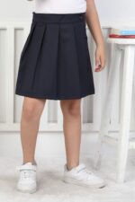 YAĞMUR KİDS ŞORT ETEK PİLE 5 SERİ 11-15 YAŞ - LACİVERT