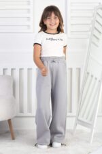 3 İP GARSON PANTALON - GRİ