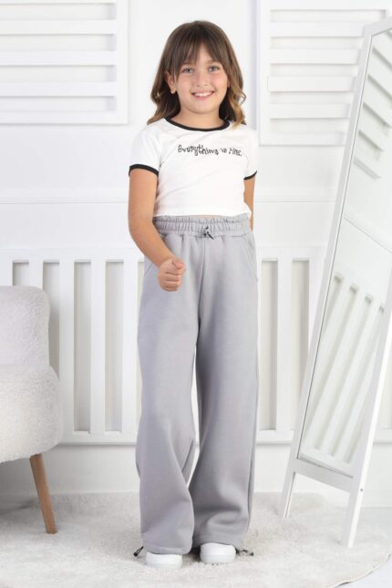 3 İP GARSON PANTALON - GRİ