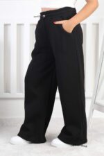3 İP GARSON PANTALON - SİYAH