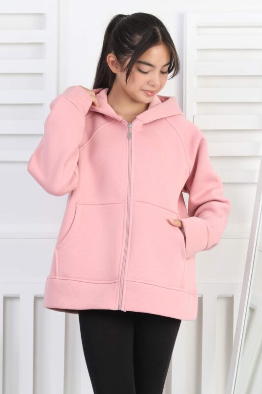 3 İP GARSON SWEAT - GÜL KURUSU