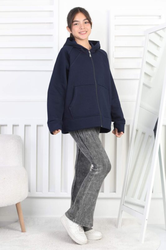 3 İP GARSON SWEAT - LACİVERT