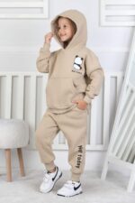 3 IP PANDA BASKI BEBE TAKIM - BEJ 3 IP PANDA BASKI BEBE TAKIM - BEJ