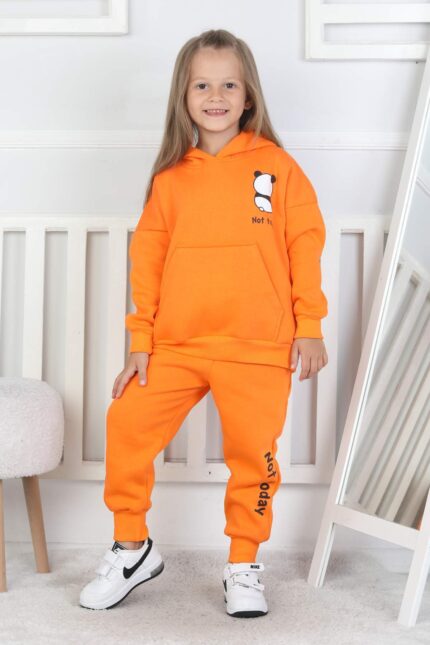 3 IP PANDA BASKI BEBE TAKIM - ORANJ