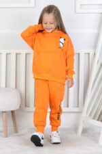 3 IP PANDA BASKI BEBE TAKIM - ORANJ