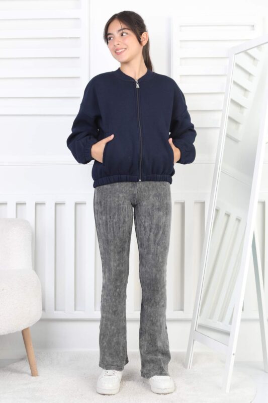 GARSON 3 İP FERMUARLI BOMBER 241155 - LACİVERT