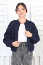 GARSON 3 İP FERMUARLI BOMBER 241155 - LACİVERT GARSON 3 İP FERMUARLI BOMBER 241155 - LACİVERT