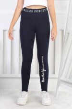 GARSON BASKILI KALIN TAYT - LACİVERT