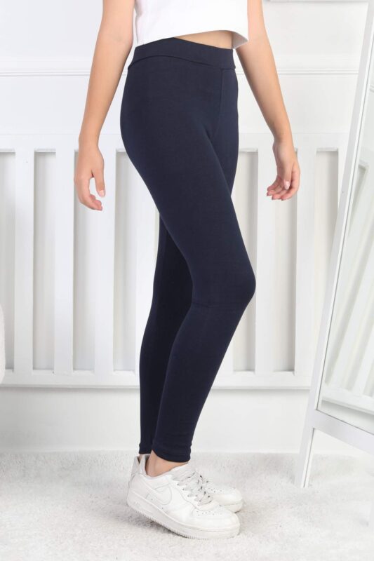 GARSON KALIN TAYT BASKILI - LACİVERT