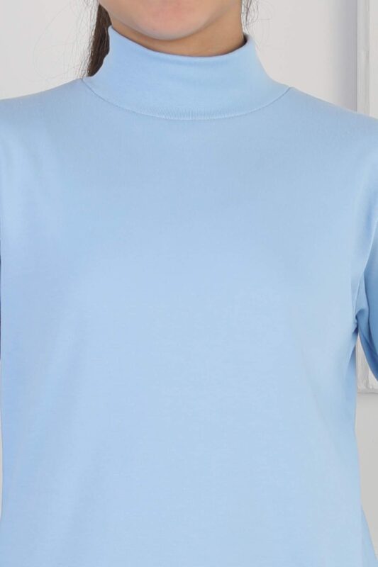 İNTERLOK GARSON DÜZ YARIM BALIKÇI - MAVİ