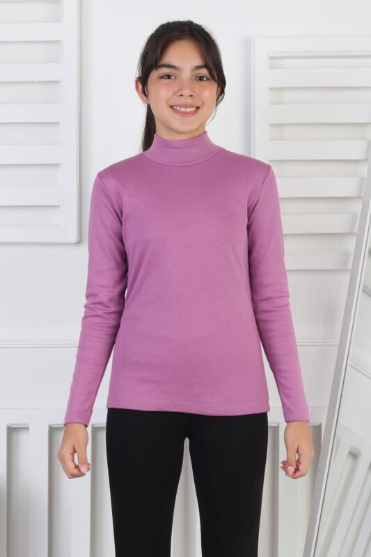 İNTERLOK GARSON DÜZ YARIM BALIKÇI - LİLA