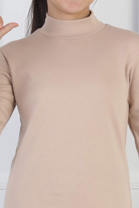 İNTERLOK GARSON DÜZ YARIM BALIKÇI - KAHVE