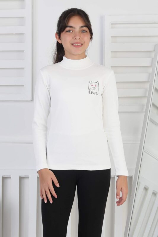 İNTERLOK GARSON YARIM BALIKÇI - BEYAZ