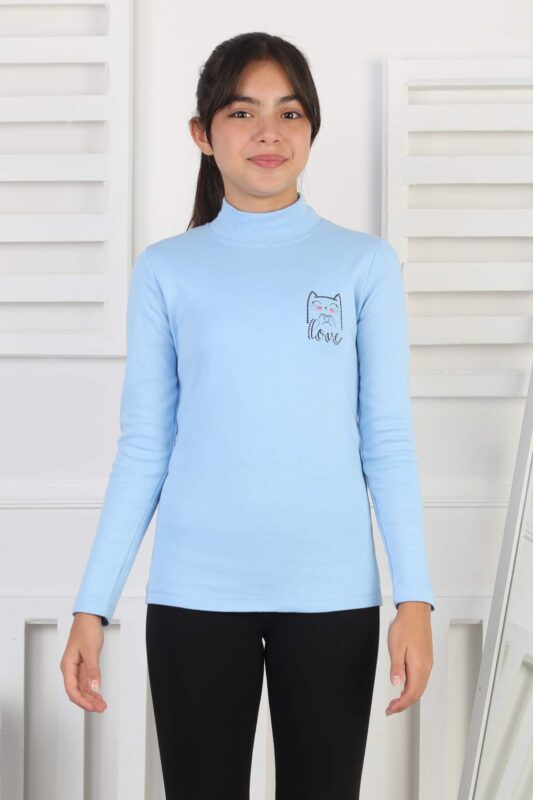 İNTERLOK GARSON YARIM BALIKÇI - MAVİ