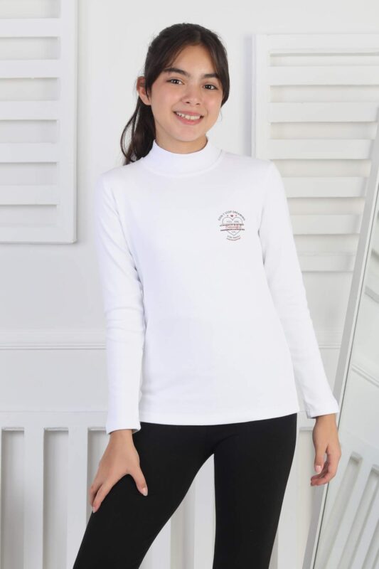 İNTERLOK GARSON YARIM BALIKÇI - BEYAZ