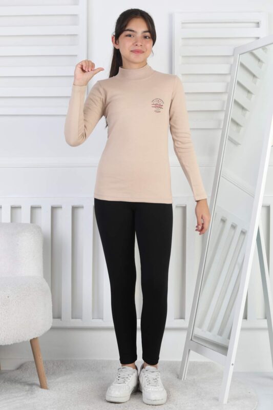 İNTERLOK GARSON YARIM BALIKÇI - BEJ