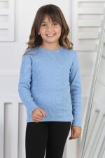 KAŞKORSE GARSON BİSİKLET YAKA BADİ - MAVİ
