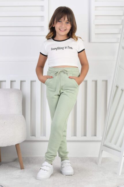 PANT. ORTA ÜÇ İPLİK - FISTIK YEŞİL