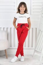 PANT. ORTA ÜÇ İPLİK - KIRMIZI