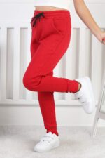 PANT. ORTA ÜÇ İPLİK - KIRMIZI