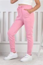 PANT. ORTA ÜÇ İPLİK - PEMBE