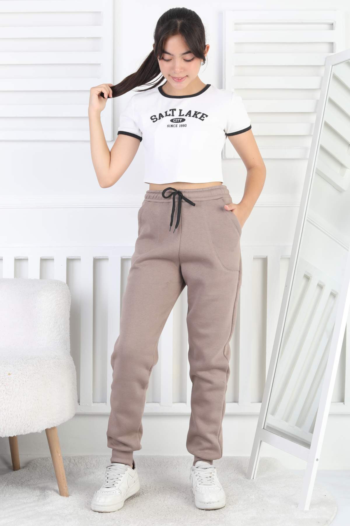 PANT. ORTA ÜÇ İPLİK – KAHVE