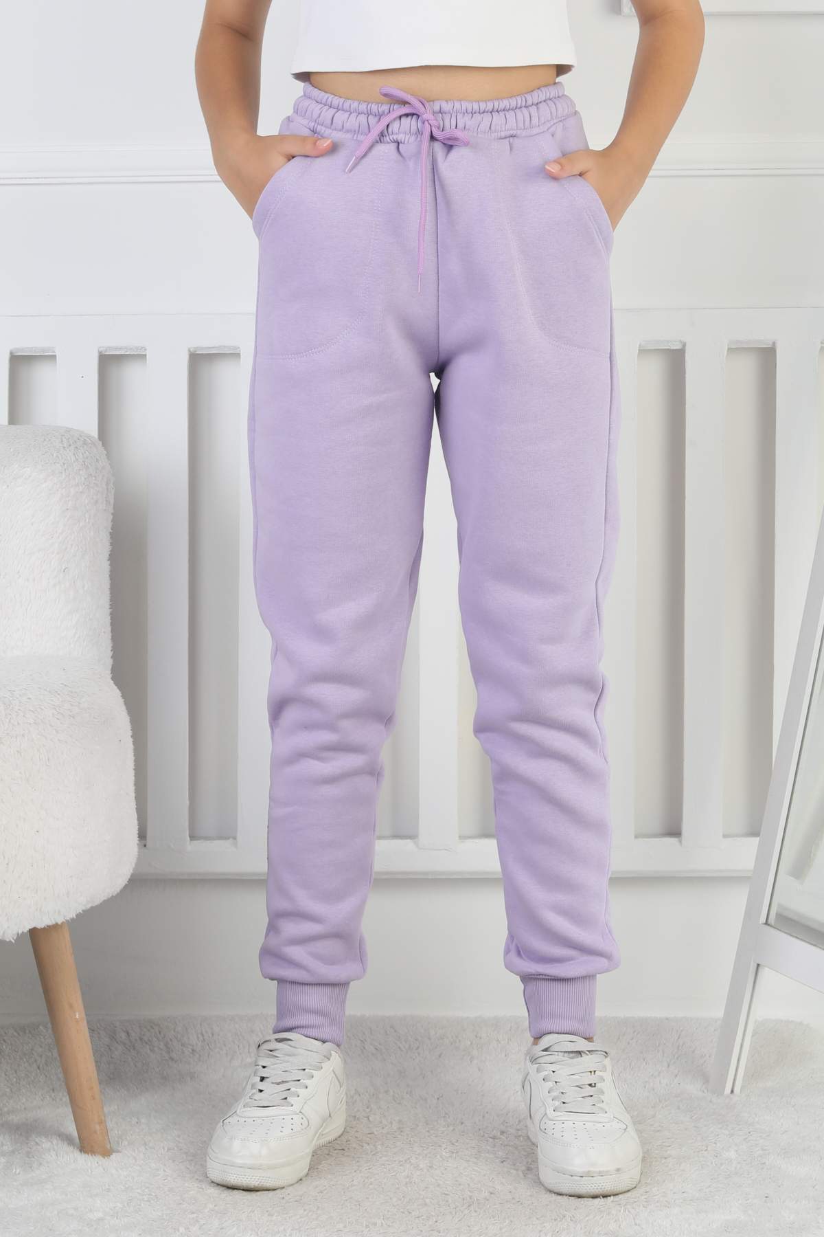 PANT. ORTA ÜÇ İPLİK – LİLA