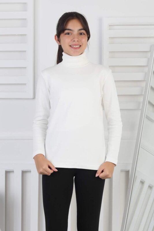 TAM BALIKCI İNTERLOK  DÜZ - KREM