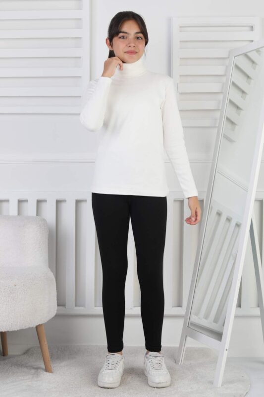 TAM BALIKCI İNTERLOK  DÜZ - KREM