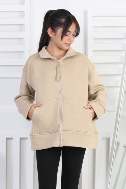 ÜÇ İPLİK SWEAT - BEJ